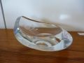 Aimo Okkolin, kristallimalja, signeerattu / Okkolin signed crystal bowl  Nro 2524